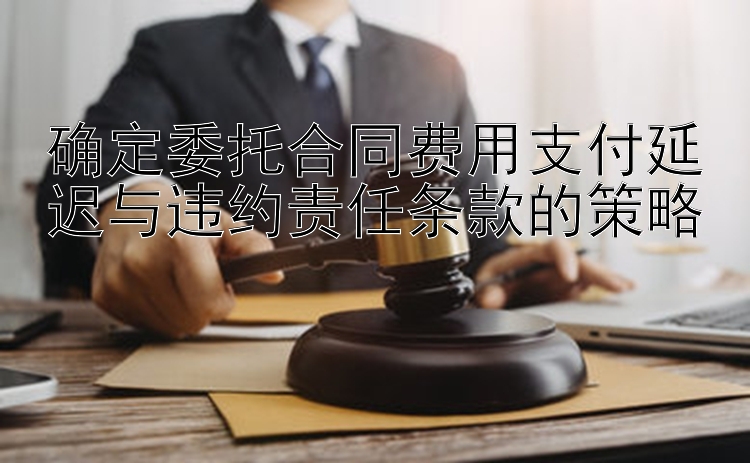 确定委托合同费用支付延迟与违约责任条款的策略