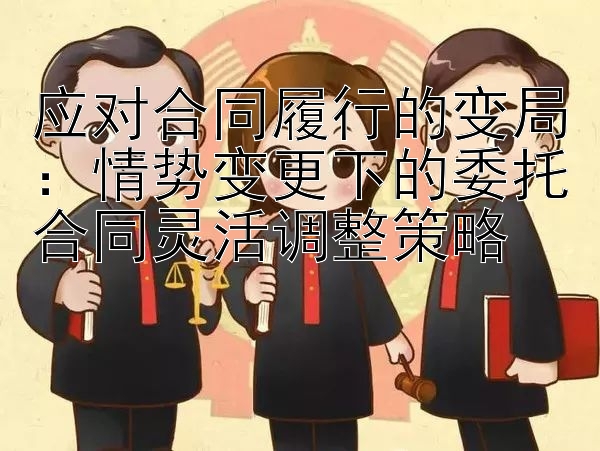 应对合同履行的变局：情势变更下的委托合同灵活调整策略