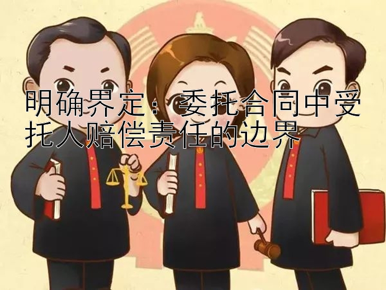 明确界定：委托合同中受托人赔偿责任的边界