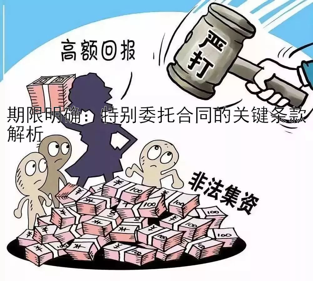 期限明确：特别委托合同的关键条款解析