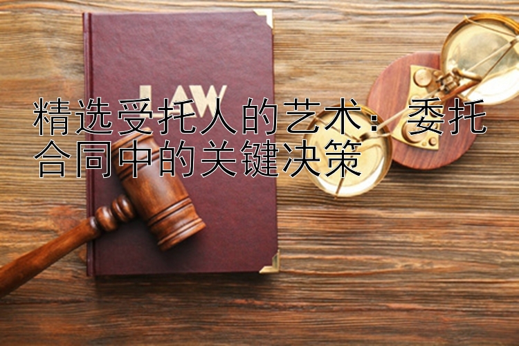 精选受托人的艺术：委托合同中的关键决策