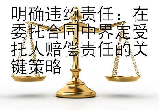 明确违约责任：在委托合同中界定受托人赔偿责任的关键策略