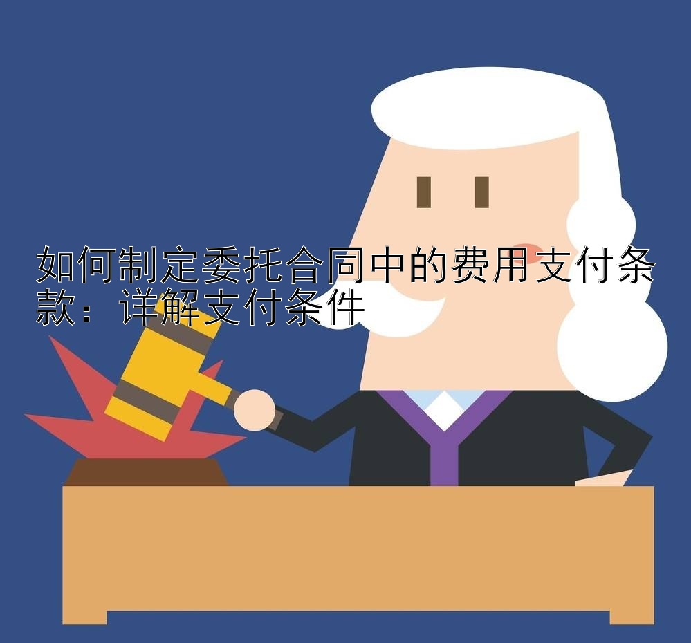 如何制定委托合同中的费用支付条款：详解支付条件