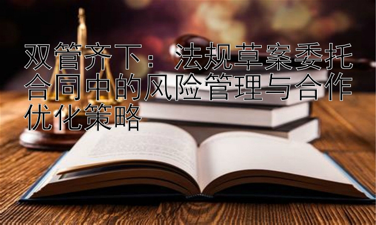 双管齐下：法规草案委托合同中的风险管理与合作优化策略