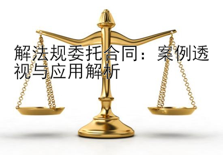 解法规委托合同：案例透视与应用解析