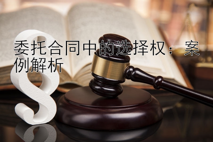 委托合同中的选择权：案例解析