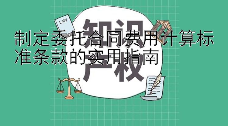 制定委托合同费用计算标准条款的实用指南