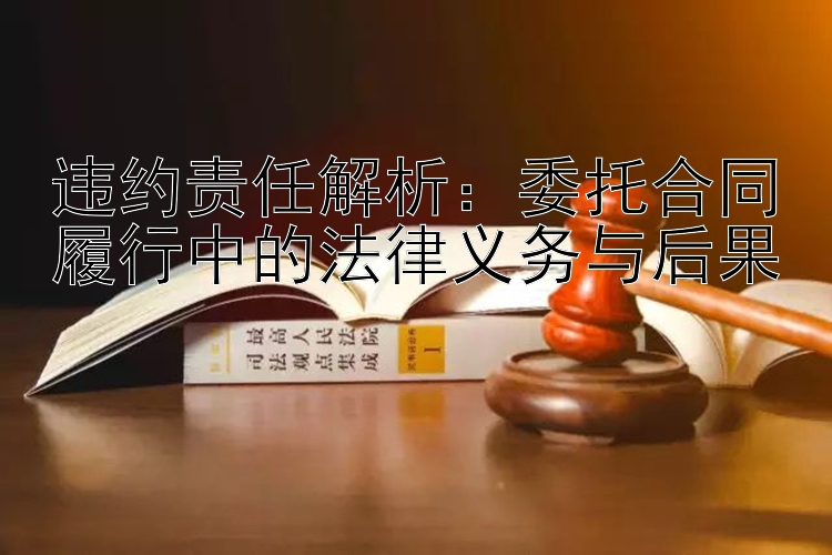 违约责任解析：委托合同履行中的法律义务与后果