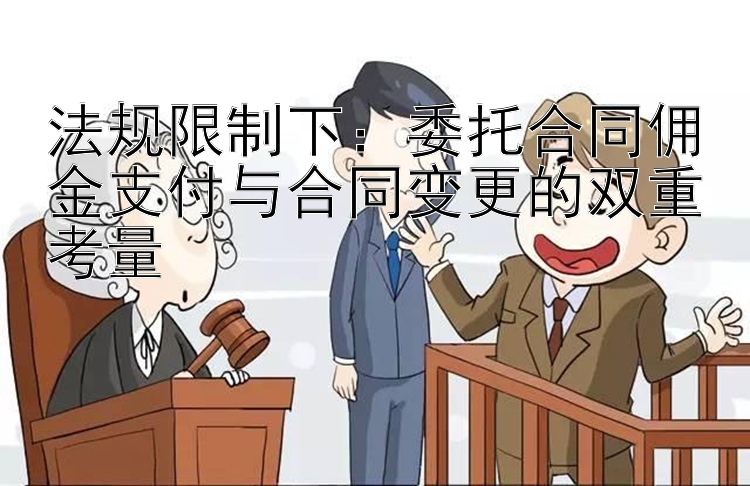 法规限制下：委托合同佣金支付与合同变更的双重考量