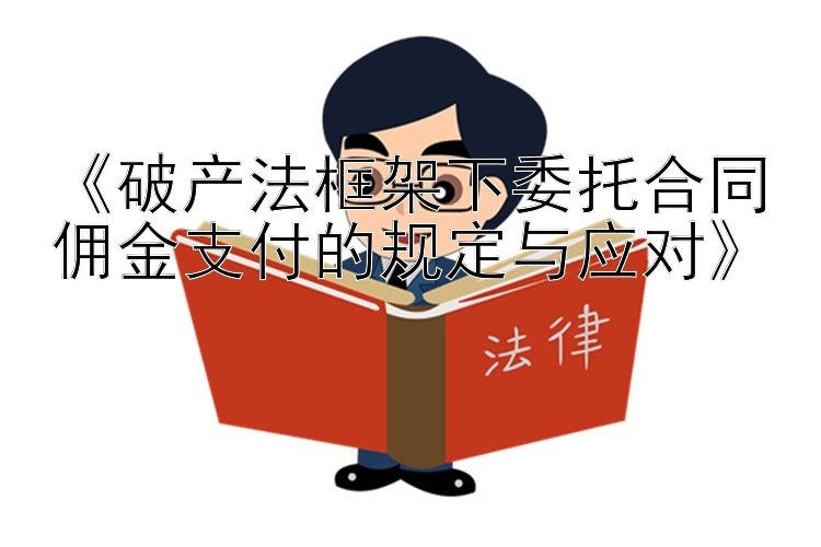 《破产法框架下委托合同佣金支付的规定与应对》