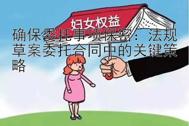 确保委托事项保密：法规草案委托合同中的关键策略