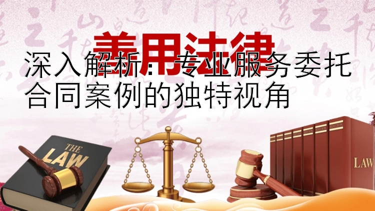 深入解析：专业服务委托合同案例的独特视角