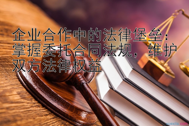 企业合作中的法律堡垒：掌握委托合同法规，维护双方法律权益