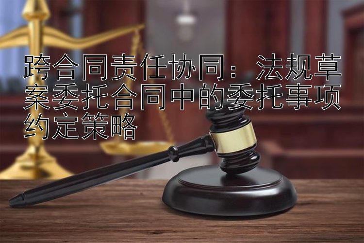 跨合同责任协同：法规草案委托合同中的委托事项约定策略