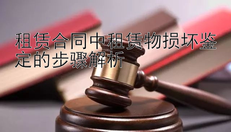 租赁合同中租赁物损坏鉴定的步骤解析