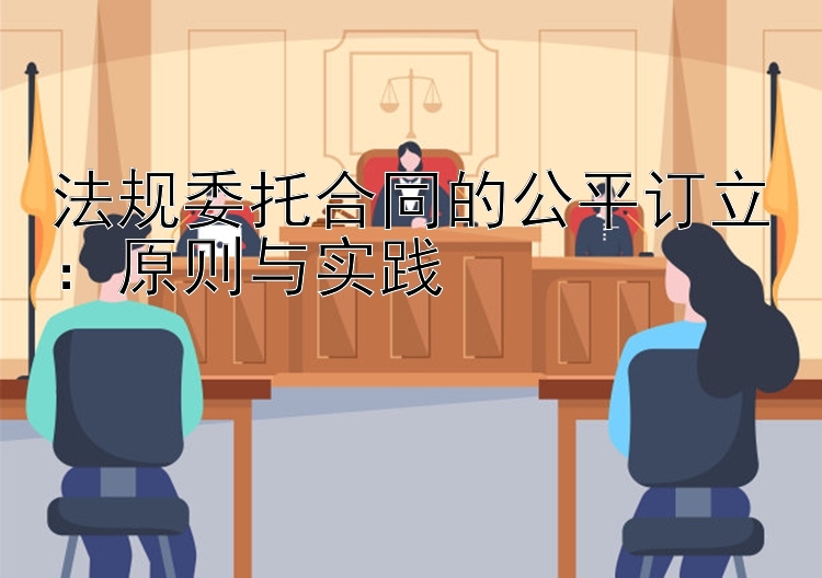 法规委托合同的公平订立：原则与实践