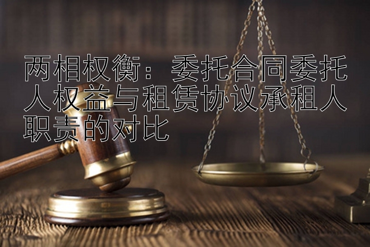 两相权衡：委托合同委托人权益与租赁协议承租人职责的对比