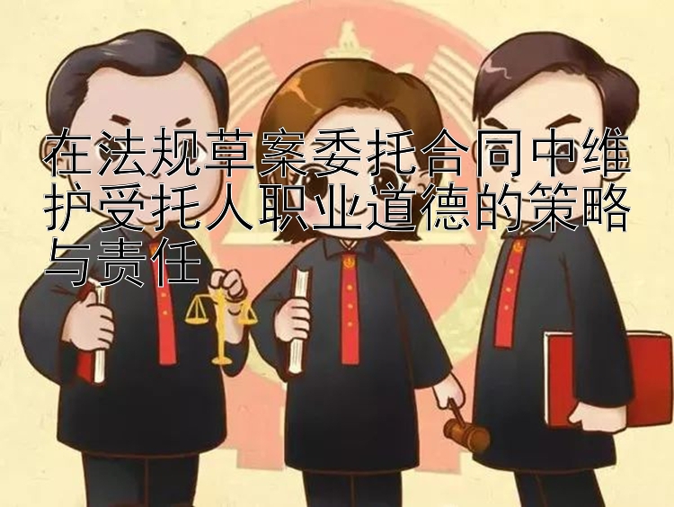 在法规草案委托合同中维护受托人职业道德的策略与责任