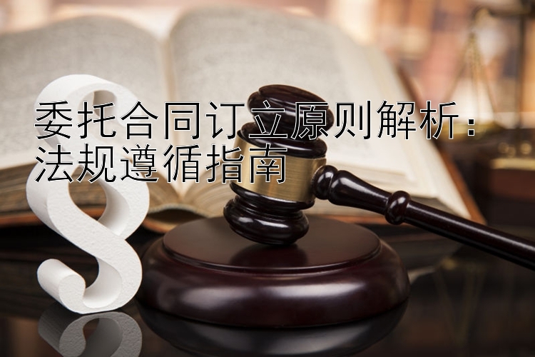 委托合同订立原则解析：法规遵循指南