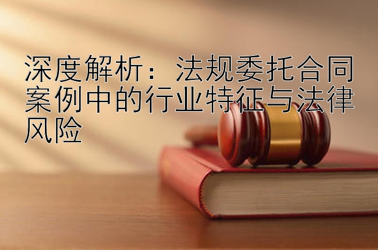 深度解析：法规委托合同案例中的行业特征与法律风险