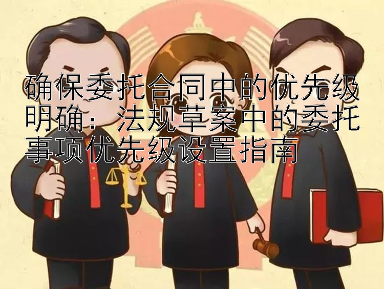 确保委托合同中的优先级明确：法规草案中的委托事项优先级设置指南