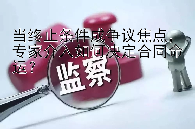 当终止条件成争议焦点，专家介入如何决定合同命运？