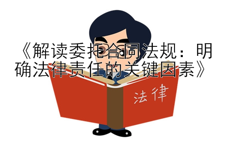 《解读委托合同法规：明确法律责任的关键因素》