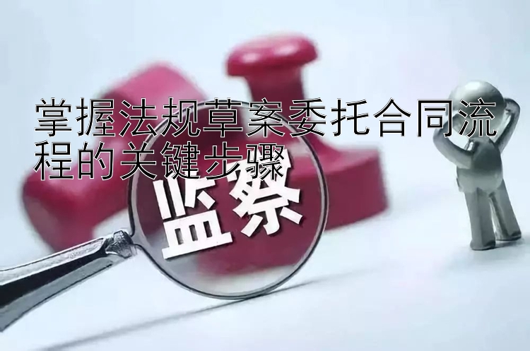 掌握法规草案委托合同流程的关键步骤