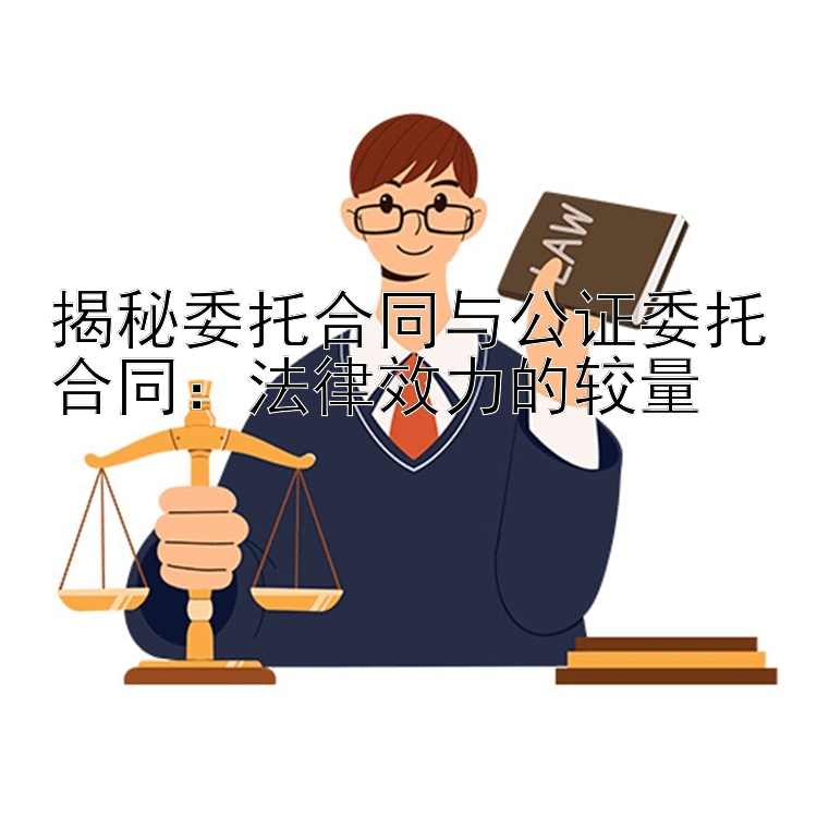 揭秘委托合同与公证委托合同：法律效力的较量