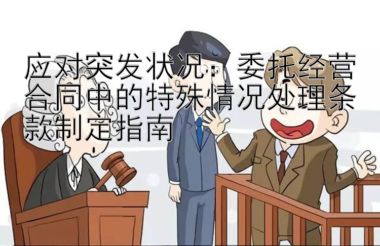 应对突发状况：委托经营合同中的特殊情况处理条款制定指南