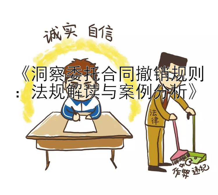 《洞察委托合同撤销规则：法规解读与案例分析》