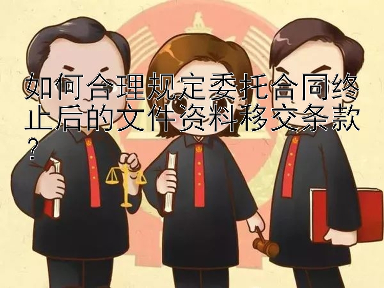 如何合理规定委托合同终止后的文件资料移交条款？