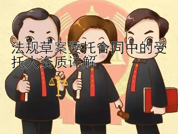 法规草案委托合同中的受托人资质详解