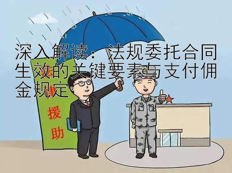 深入解读：法规委托合同生效的关键要素与支付佣金规定