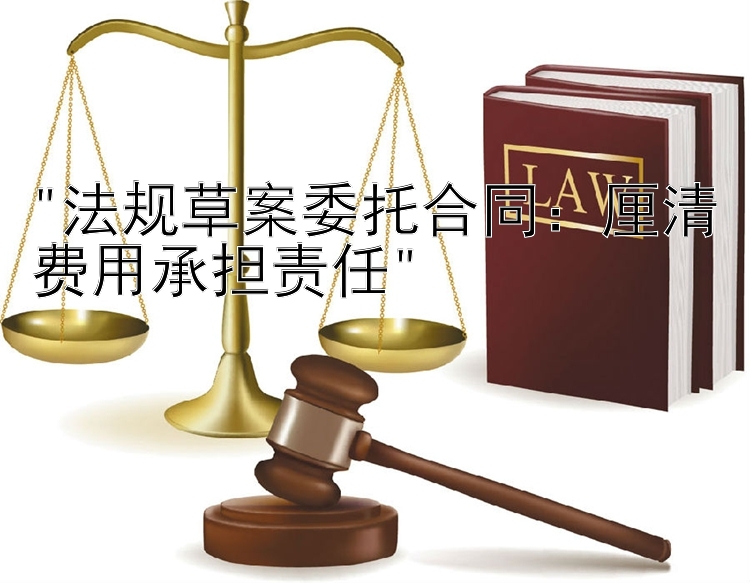 法规草案委托合同：厘清费用承担责任