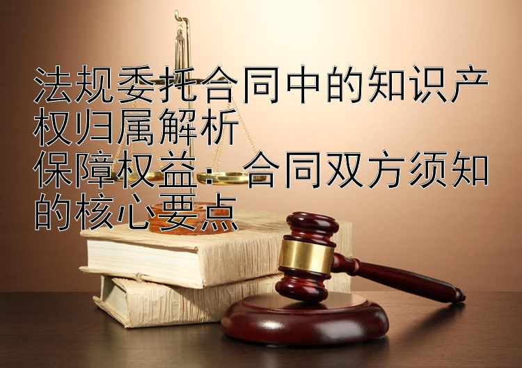 法规委托合同中的知识产权归属解析  
保障权益：合同双方须知的核心要点