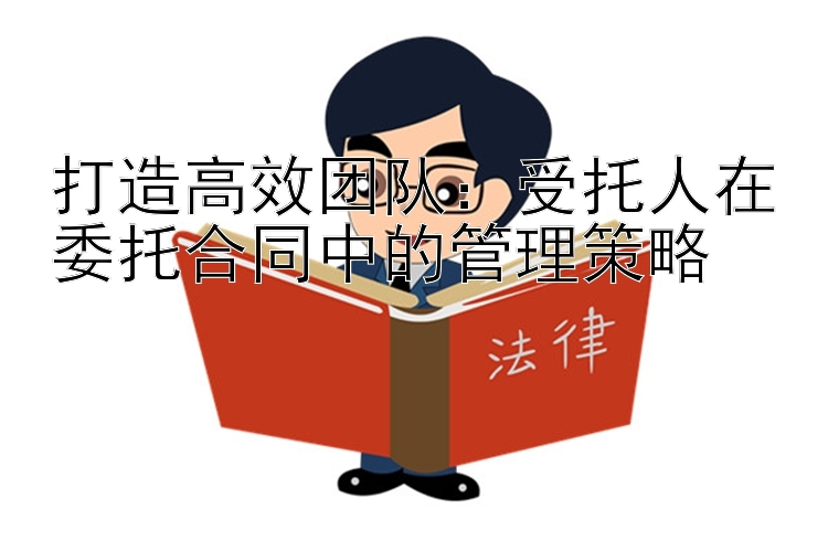 打造高效团队：受托人在委托合同中的管理策略